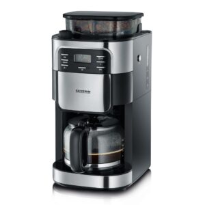 Severin Kaffebryggare med kvarn KA 4810 – Rostfritt stål/Svart (1000W)