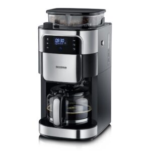 Severin Kaffebryggare med kvarn & touch KA 4813 – Rostfri/Svart (1000W)