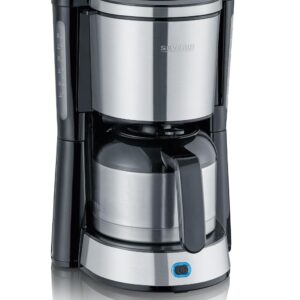 Severin Termosbryggare "Type" KA 4847 – Borstat stål/Svart (1000W)