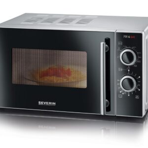 Severin Mikrovågsugn med grill MW 7771 – Svart/Silver (20L)
