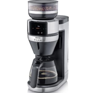 Severin FILKA Helautomatisk filterkaffebryggare KA 4852 – Svart/Inox (1520W)