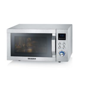 Severin 3-i-1 Mikrovågsugn med grill och varmluft MW 7774 – Silver (25L)