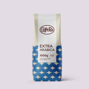 Kaffebönor Caffé Poli Extra Arabica 70/30% Blå
